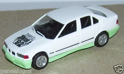 Micro Herpa Ho 1/87 BMW 325 I Bicolore Bianco Verde Acqua Rai 92 - Immagine 1 di 3