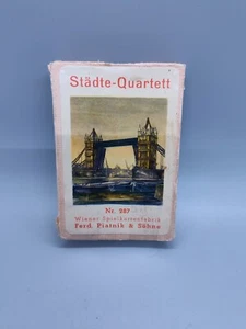 Vintage Ferd, Piatnik & Sohne A Happy Families card game Stadte-quartett No. 287 - Picture 1 of 12