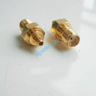 1Pcs MMCX male plug to SMA female Jack Straight RF coaxial Connector Adapter - Image 1 of 4