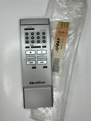 Quasar VSQS0353 Remote, Silver - OEM NOS for VH5156Y VH5156Q VH5355K VH5355YE + - Image 1 of 2