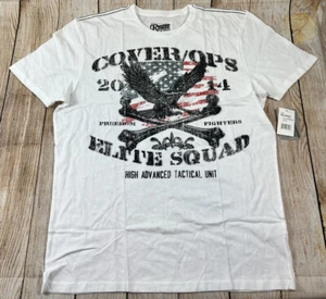 NWT Mens Retrofit Cover Ops Elite Squad Tactical Unit White T Shirt 2XL - Picture 1 of 7