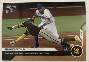 Fernando Tatis Jr Padres Swipes 3rd with Crafty Slide 2020 Topps NOW 125 Base - Picture 1 of 2