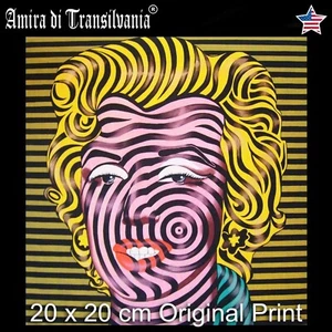marilyn monroe andy warhol pop art optical painting figurative original print - Picture 1 of 12
