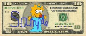 $10 The United States of the Simpsons - Maggie - Top Quality Novelty Banknotes!