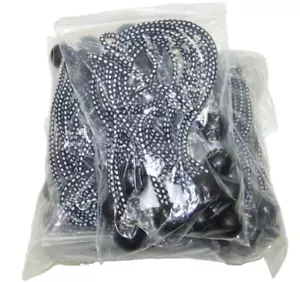 100pcs 11" Black Ball Bungee Cord Bungie Heavy Duty Tarp Tie Downs Straps Canopy - Picture 1 of 1