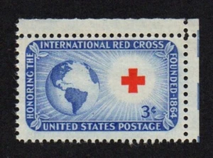 STATI UNITI 1952 IN ONORE DELLA CROCE ROSSA INTERNAZIONALE MNH** - Foto 1 di 1