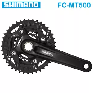 SHIMANO FC MT500 GUARNITURA MTB 3x10Speed 40T 30T 22T 170MM 175MM Bicicletta MTB - Foto 1 di 7