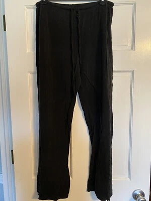 Pantalones negros para mujer New Directions Intimates talla grande Foto 1 de 3
