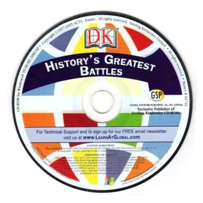 History's Greatest Battles (PC-CD, 2005) for Windows 95-XP - NEW CD in SLEEVE - Image 1 of 3