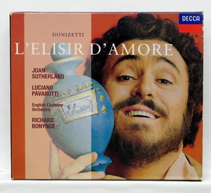 BONYNGE, SUTHERLAND, PAVAROTTI - DONIZETTI l'elisir d'amore DECCA 2xCDs NM - Imagen 1 de 2