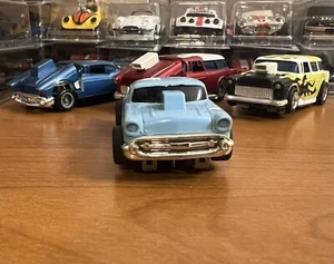 Rare 1988 Tyco M.A.S.K. ‘57 Chevy Bel Air H/T Lt.Blue on HP-7 Slot Car Chassis - Picture 1 of 11