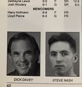 1994-95 SAN JOSE STATE STEVE NASH SPARTANS BASKETBALL MEDIA Guide Yearbook VTG - Picture 1 of 6