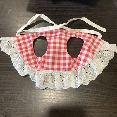 2 Plaid Dog Hats- Pink Size Medium. Yellow Size Large - Image 1 of 2