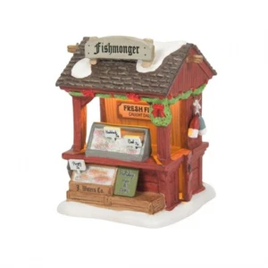 Mercado de Navidad Dept 56 FISHMONGER Dickens Village 6011388 TOTALMENTE NUEVO - Imagen 1 de 2