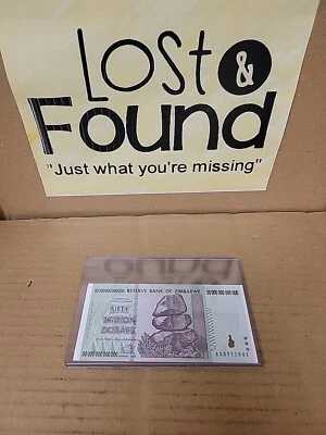 Zimbabwe 50 Trillion Dollars AU-UNC 2008 AA Banknote *SEE PICS* - Image 1 of 3