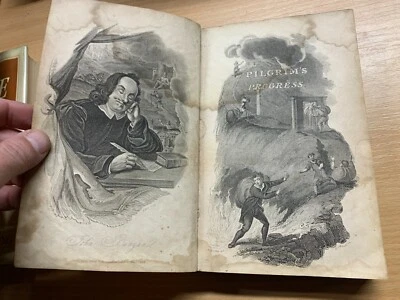 1824 JOHN BUNYAN "THE PILGRIM'S PROGESS" 201 YEARS OLD ANTIQUE BOOK (P4) - image 1 of 4