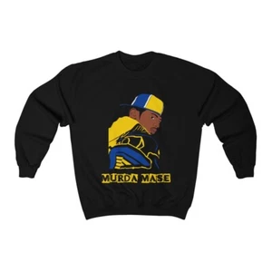 Sudadera Murda Mase Ma$e Azul y Amarillo Gráfico Cuello Redondo - Imagen 1 de 3