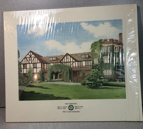 OAK HILL COUNTRY CLUB Championships Poster Circa 1984 Helen Bishop 19” X 16” Cover