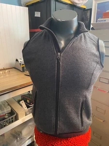 Chaleco Gris Mujer "CHARLES RIVER APPAREL" Usado Talla M... Bolsillos con Cremallera - Imagen 1 de 8