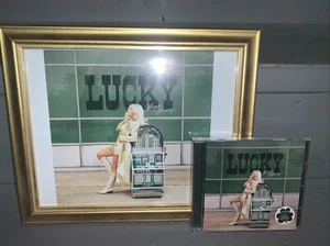 Megan Moroney Lucky CD & Glass Framed 8 By 10 Print/Photo With Borders! Nice!! - Bild 1 von 2