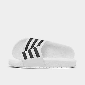 MEN'S ADIDAS ESSENTIALS ADILETTE BOOST SLIDE SANDALS - Picture 1 of 6