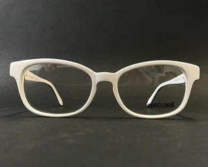 Roberto Cavalli Eyeglasses Frames Tetiaroa 689 024 White Blue Cat Eye 54-17-140 - Picture 1 of 12