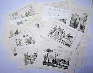 1840. Océanie - Timor - Iles Cèlèbes Lot of 16 engravings. - Picture 1 of 10
