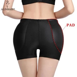 Padded Butt Lifter Panties - Medium Control Shapewear Boyshorts Women Underwear - Picture 1 of 14