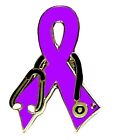 Lavender Awareness Ribbon Pin Tac Stethoscope Medical Nursing Cancer Cause New