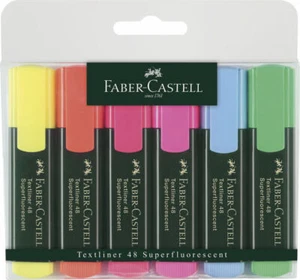 Faber-Castell Textmarker 48 REFILL nachfüllbar, 6 Farben im Etui - Bild 1 von 1