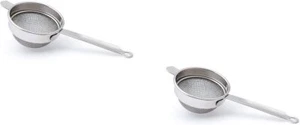 Stainless Steel 2 Layers Extra Stong Mesh Strainer/Chalni . - Picture 1 of 2