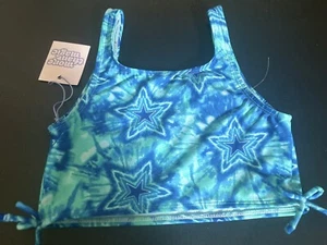 more than magic blue green tie dye stars Girls kid bikini top size XL 14/16 new - Picture 1 of 2