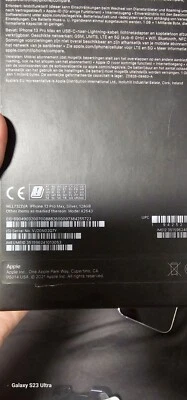 Apple iPhone 13 Pro Max A2643 - 128GB - Graphit (O2) (Dual-SIM) - Bild 1 von 4