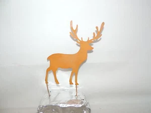 Hirsch Figur rost mit 2 Stecker Weihnachtsdeko Weihnachtsartikel Gartenfigur - Bild 1 von 1