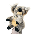 Couvre-tête animal de Daphné - Coffre-tête en or koala gris peluches animal marionnette