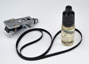 Silver Headshell, Stylus, Belt, Oil Kit for PIONEER KH8855, KH3500, C4600, 23 - Picture 1 of 7