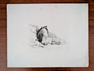 Boot Hütte Brighton Sussex 1830 Radierung E W Cooke Marinedruck - schneller Versand - Bild 1 von 5