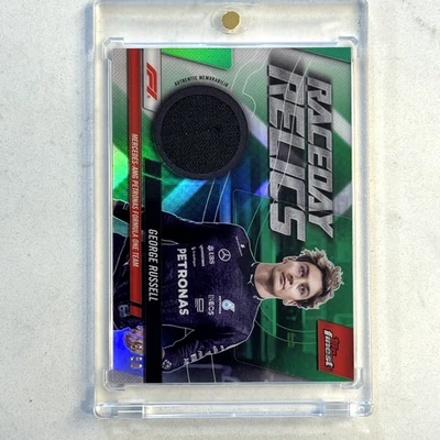 2024 Topps Finest Formula 1 F1 George Russell Raceday Relics Green /50 - Image 1 of 2