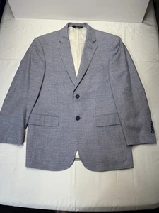 Jos. A. Bank Tailored Fit Men’s 38S Linen Blue Check Executive Blazer - Picture 1 of 8