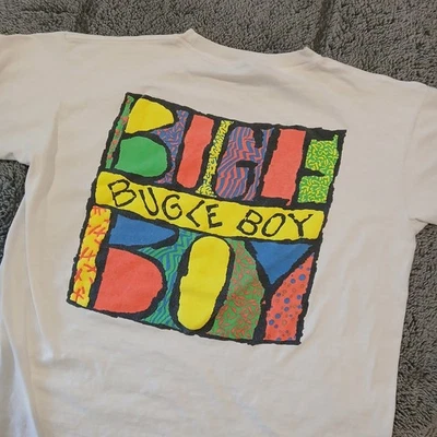 Camisa Bugle Boy De Colección Años 90 Para Hombres L Hecha en EE. UU. Camiseta Gráfica Surf Patín Ropa de Calle Foto 1 de 4
