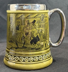 Vintage Princess House Exclusive Earthenware Green Mug Coffee/Beer Stein England - Picture 1 of 11