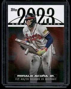2024 Topps #23GH-5 Ronald Acuña Jr. 2023 Greatest Hits - Picture 1 of 2