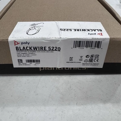 Poly Blackwire 5220 USB Headset by Plantronics - New In Open Box - Image 1 of 4