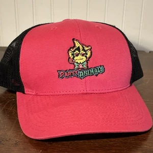 Savannah Bananas Party Animals Hat Cap Baseball MLB Black Pink Mesh OSFA - Picture 1 of 4