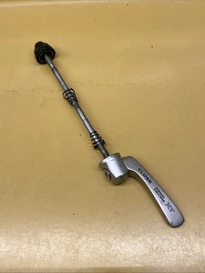 Silver Front Shimano XT 100mm Steel Spindle Quick Release Skewer - Picture 1 of 10
