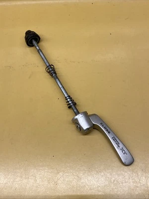 Silver Front Shimano XT 100mm Steel Spindle Quick Release Skewer - Image 1 of 4