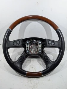P21997718 03-06 Cadillac Escalade Chevy Suburban Tahoe Steering Wheel Black OEM - Picture 1 of 22