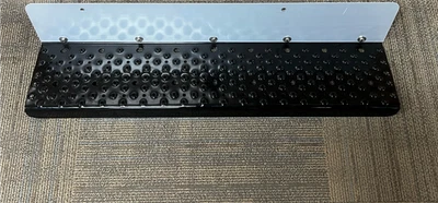 M2 Freightliner Semi Truck Black Steel 36.5" L x 8" W Step Plate With 6" Backer Foto 1 de 4