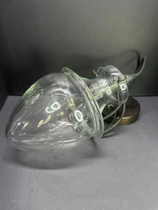 Lámpara incandescente Luminarie Pottery Barn de colección vidrio soplado MCM no probada - Imagen 1 de 9