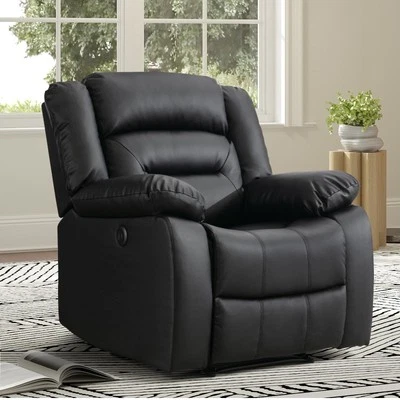 CANMOV Power Recliner Electric Leather Sofa Chair for Living Room Theater Seat - Image 1 of 4